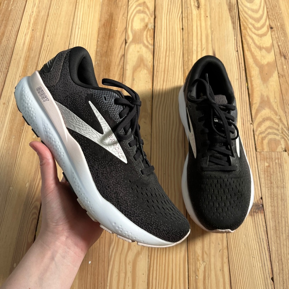 Brooks Ghost 16 Running Shoes Women 11 Black Pearl DNA LOFT v3 Worn <10x